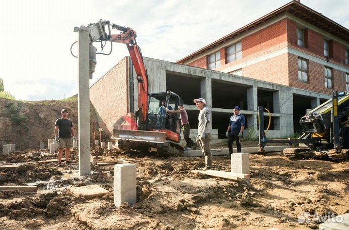 Жб сваи, фундамент на железобетонных сваях