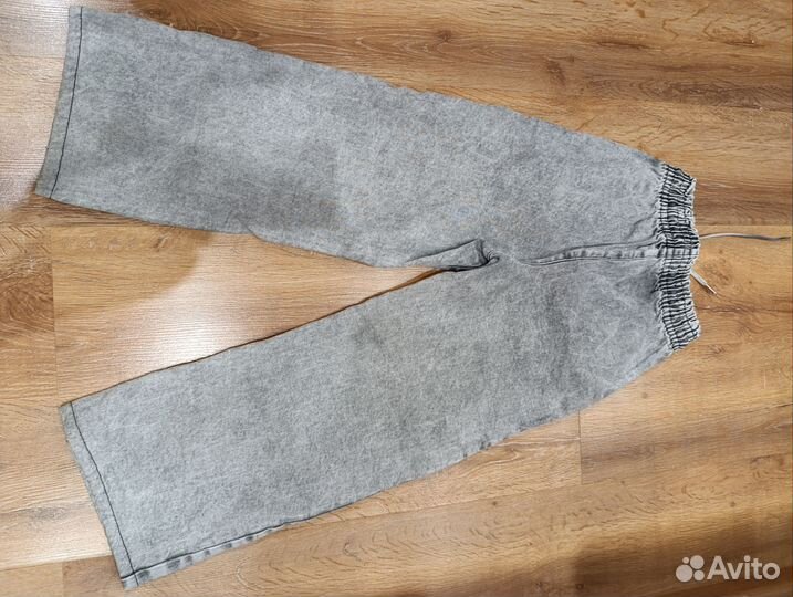 Джинсы широкие для девочки 146