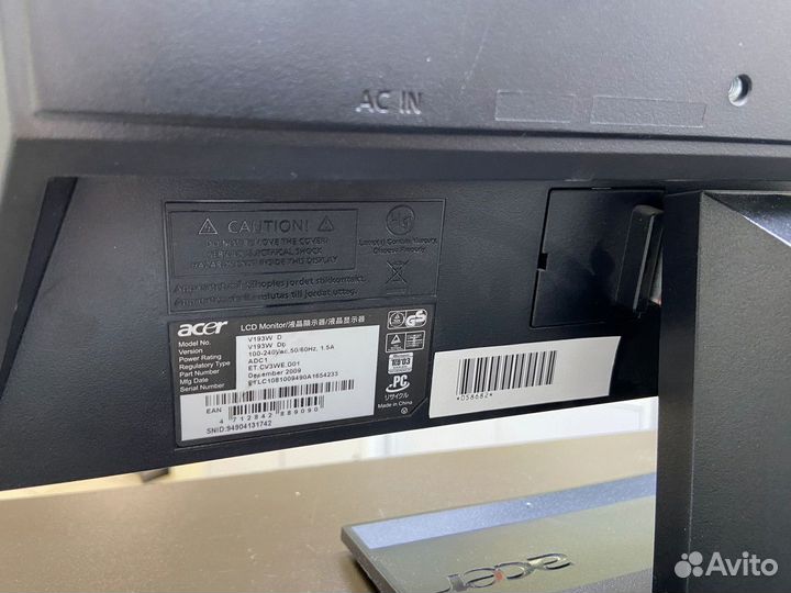 Монитор Acer V193W