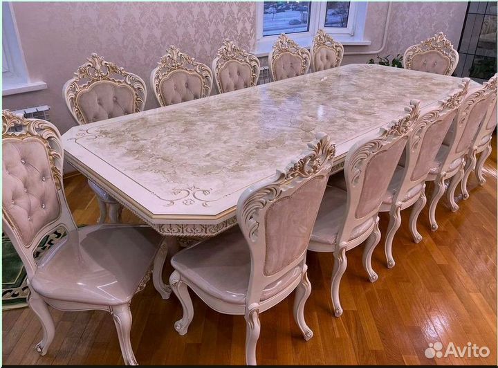 Кухонный стол раскладной белый