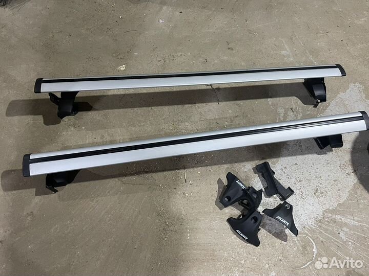 Багажник на крышу рейлинги атлант kia rio 4