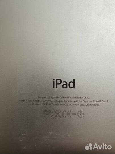 Планшет apple iPad 4, модель MD520E/A