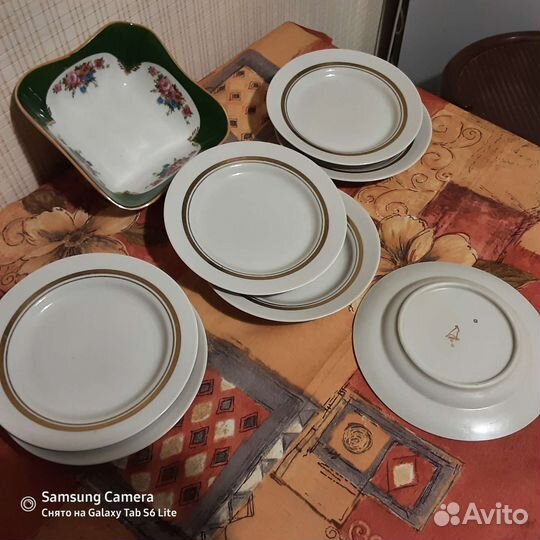 Посуда.3) салатница,тарелки(дулево)