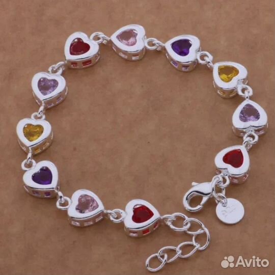 Браслет Сердце к дню влюбленных 20 см