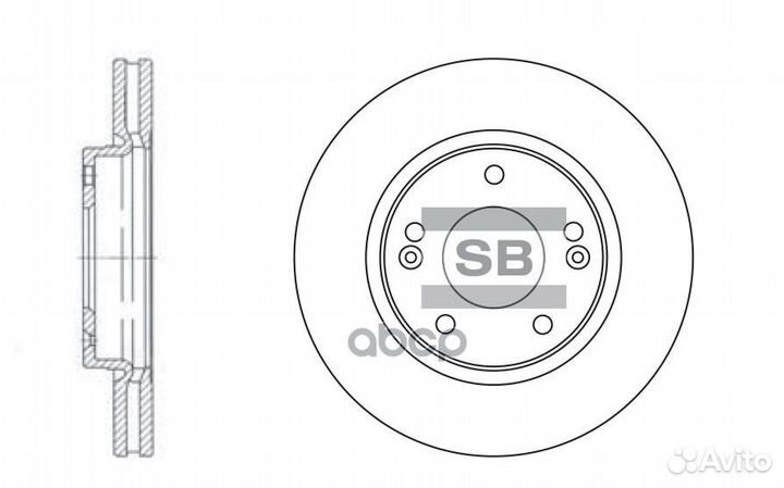 SD1040 диск тормозной передний Hyundai Santa F