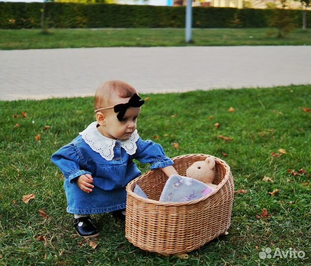 Люлька качалка плетёная для девочек/кукол