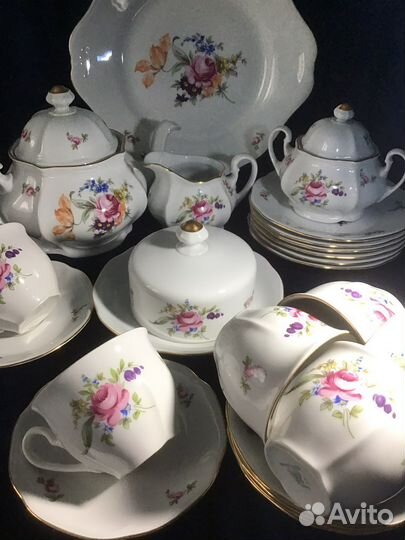 Сервиз Мейсенский букет Богемия Чехословакия