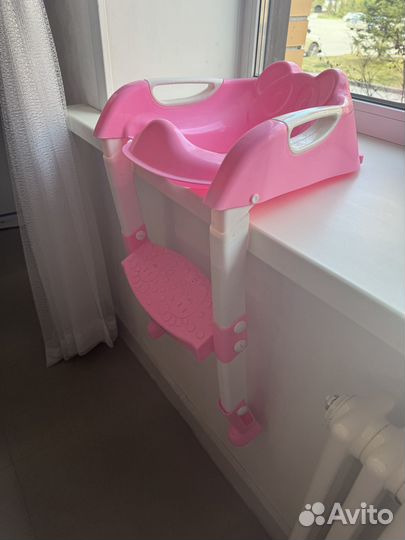 Накладка на унитаз со ступенькой детская