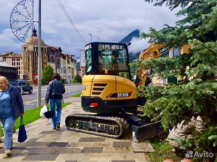 Аренда мини экскаватора в Сочи без посредников