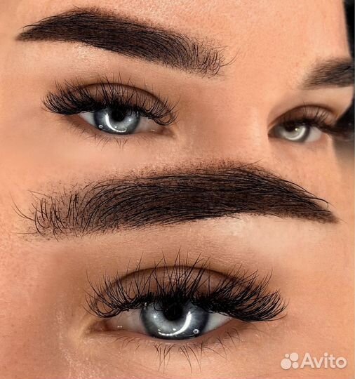 Татуаж Волосковый Пудровые брови Нанонапыление