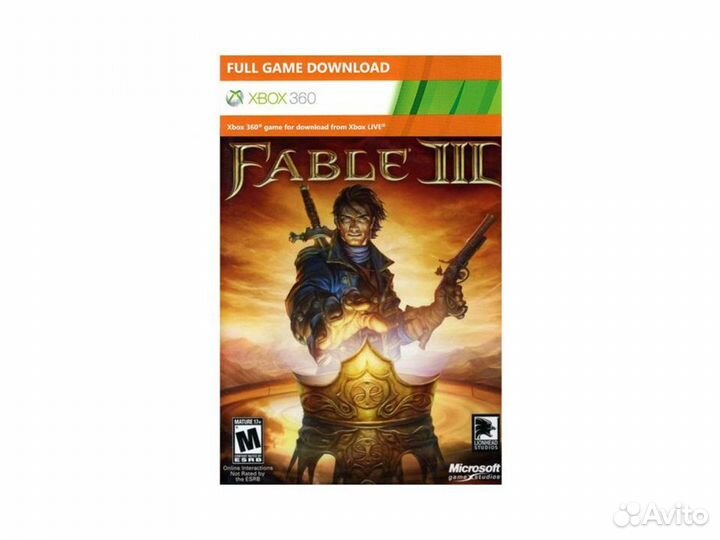 Fable III код на загрузку (Xbox360)