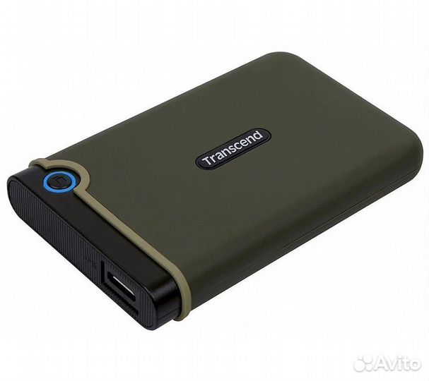 Внешний HDD Transcend StoreJet 1Tb, зеленый (TS1TS