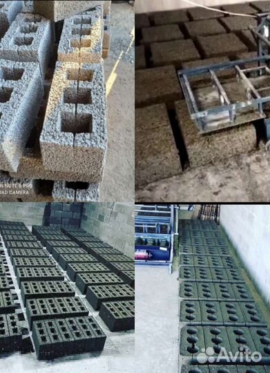 Вибростанок для изготовления блоков, с завода