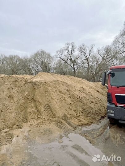 Песок карьерный доставка