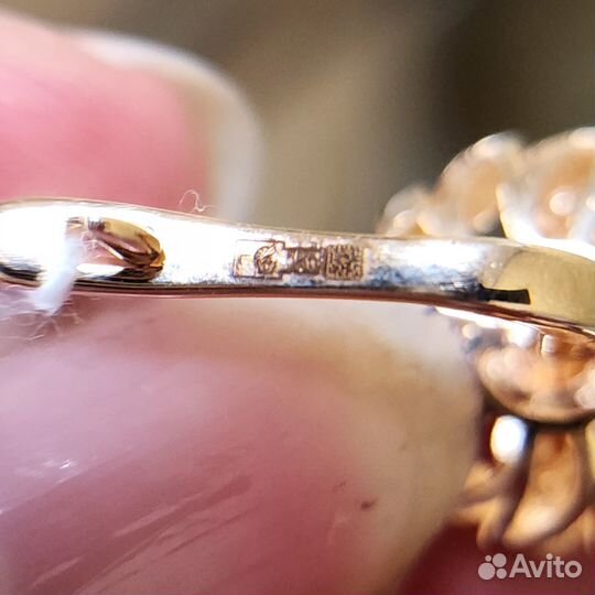 Золотые серьги 585 пробы бу 4,9