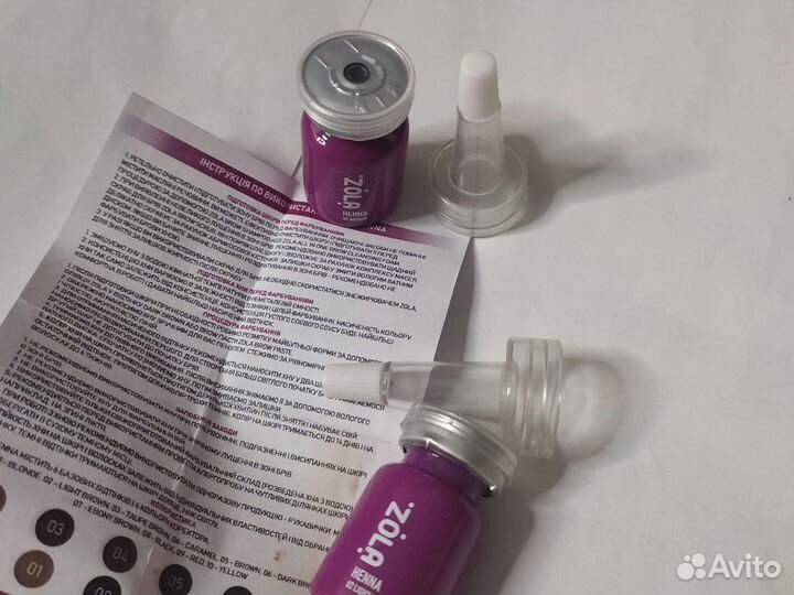 Хна для бровей zola,ND Henna,краска для брвей