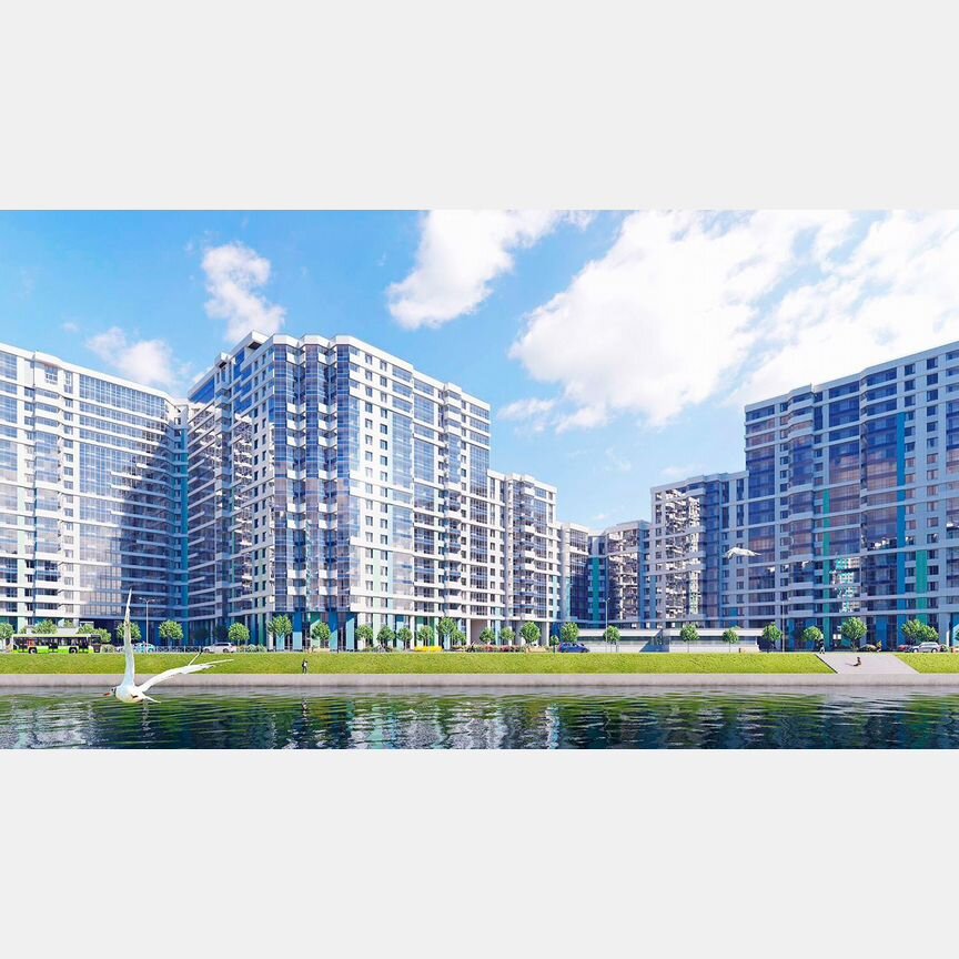 1-к. квартира, 45 м², 2/20 эт.