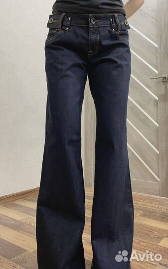 Джинсы разные клеш y2k