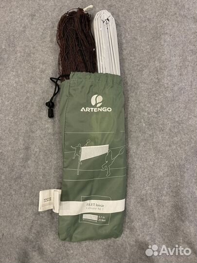 Ракетки и сетка для бадминтона