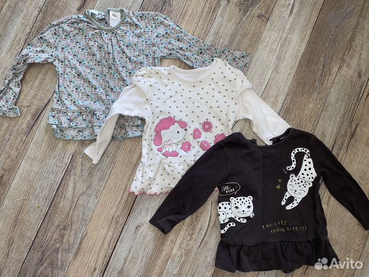 Вещи пакетом на девочку 80-86