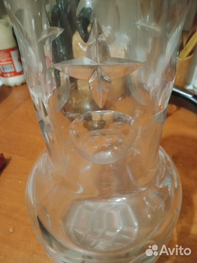 Ваза для цветов хрустальная