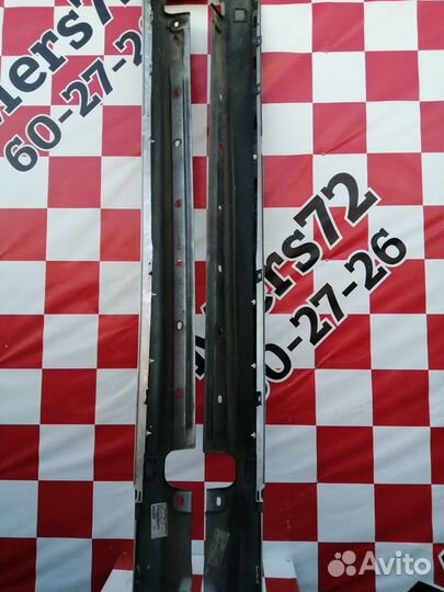 Комплект порогов короткая база Мерседес W220