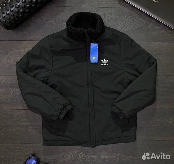 Зимняя курта барашка adidas