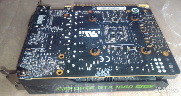 Компактная видеокарта MSI GTX 1660 Super 6Gb gddr6
