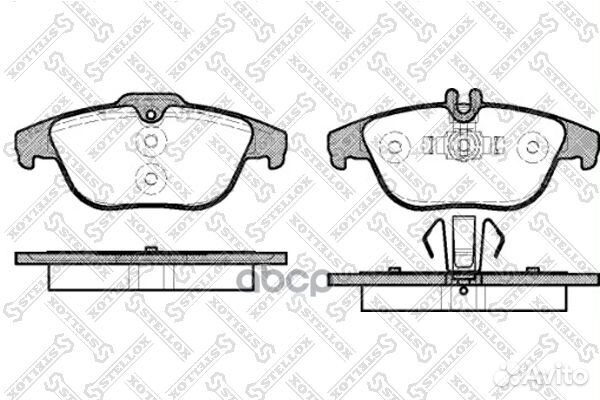 Колодки тормозные дисковыеstellox 002004SX 002