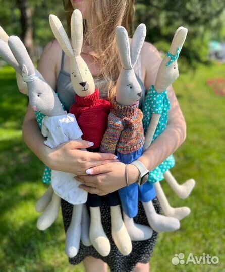 Заяц текстильный