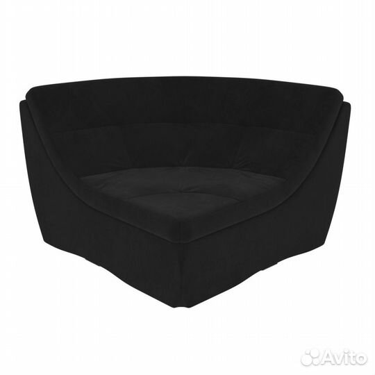 Угловой модуль Холидей Велюр черный