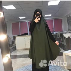 Хиджаб химар с спрорезью для рук