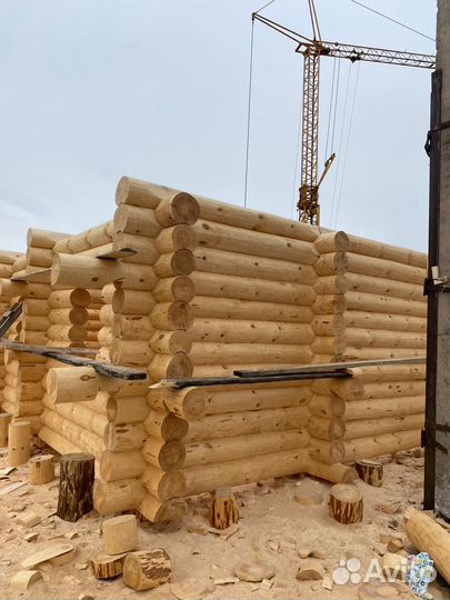 Сруб ручной рубки