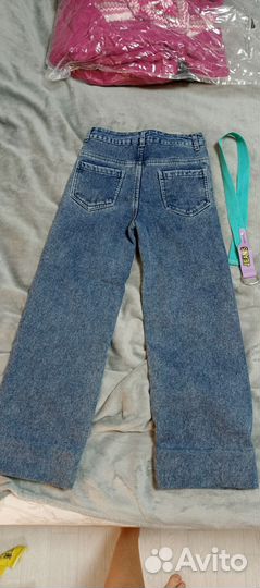 Джинсы с начесом на 146