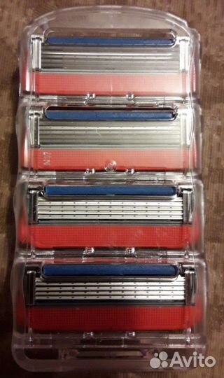 Лезвия для бритвы 4шт подойдут для джилет фьюжн