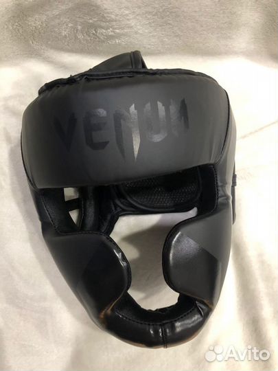 Шлем боксерский Venum Black/Black