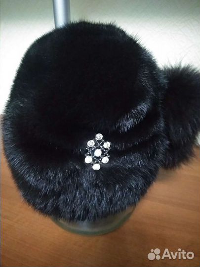 Шапка норка женская