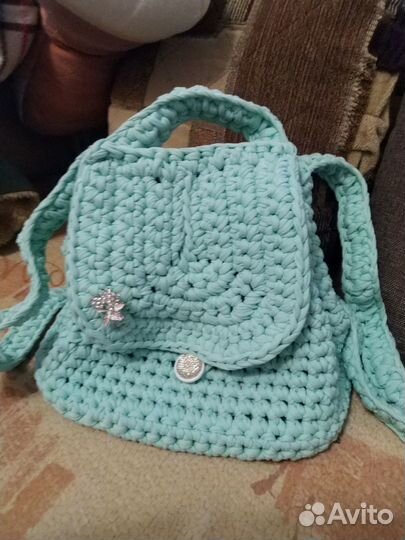 Рюкзак,связанный крючком