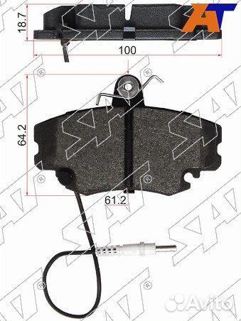 Колодки тормозные Передние renault symbol