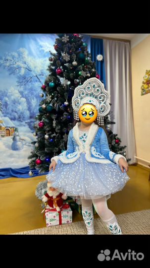 Костюм снегурочки 128