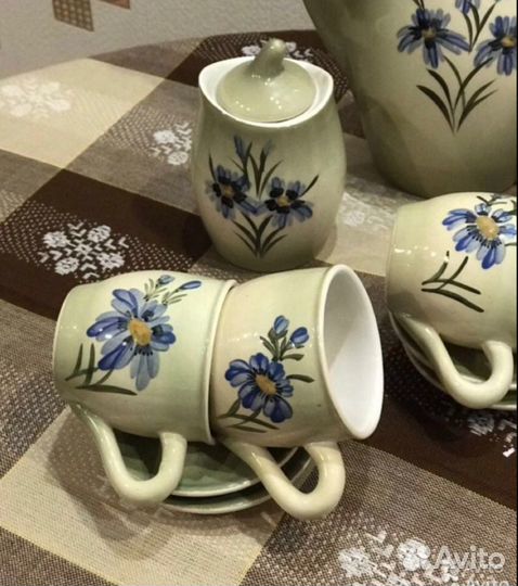 Сервиз чайный васильки времён СССР