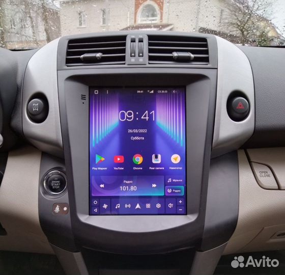 Android в стиле Tesla для Toyota RAV4, есть Teyes