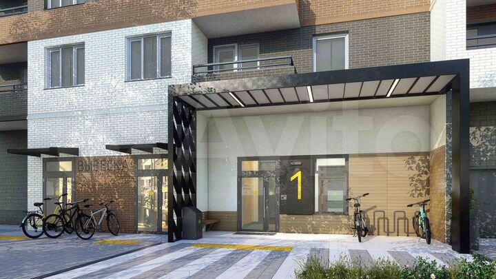 1-к. квартира, 34,6 м², 1/18 эт.