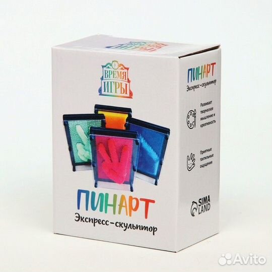 2 шт. Игрушка антистресс 'pinart', экспресс скульптор 3d, 9.5 х 12.5см