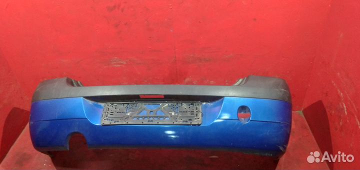 Логан бампер задний Logan фаза 1 синий до 2010 г