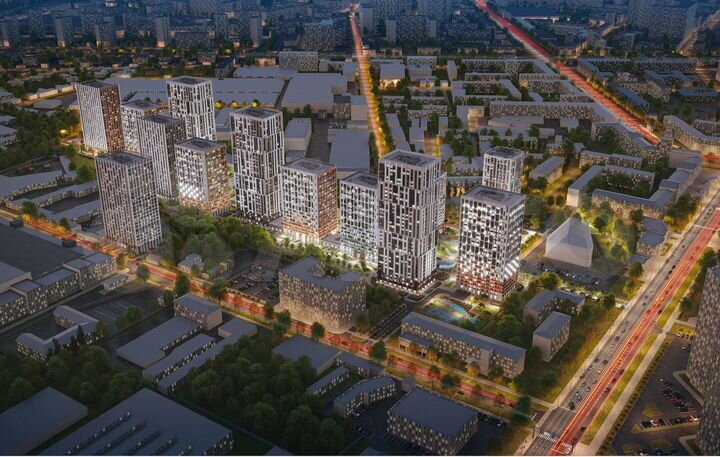 2-к. квартира, 61,7 м², 16/18 эт.