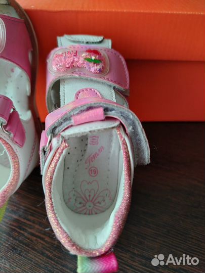 Сандалии для девочки 19 размер