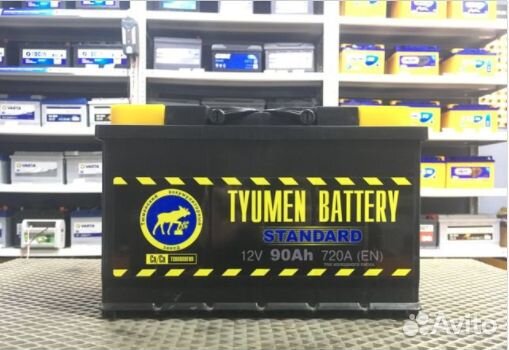 Аккумулятор 90Ач Тюмень 720A Прямая полярность