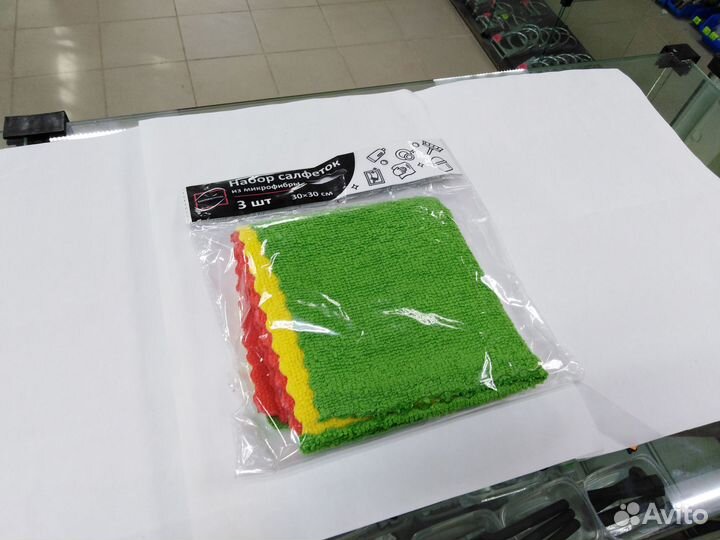 Набор салфеток из микрофибры континентпак 30х30см