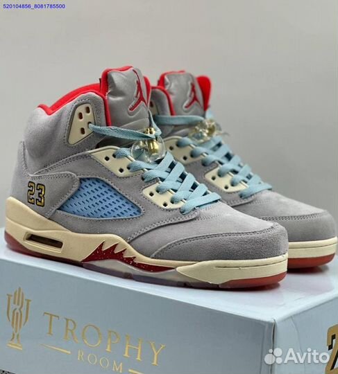 Кроссовки Nike Air Jordan 5 Retro Grey (Арт.28099)